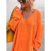 Prudence Whitmore | Relaxed V-Neck Knit Pullover