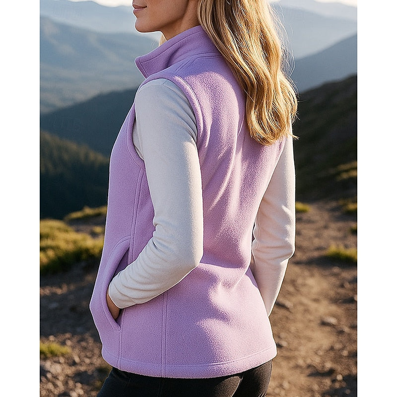 Isla Roberts | Cozy Zip-Up Fleece Vest
