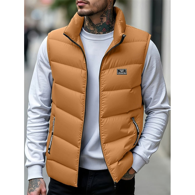 Florence Shaw | Red Quilted Padded Gilet for Women