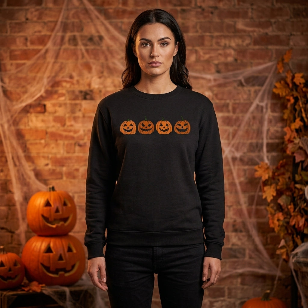 Little Boo | Pumpkin Halloween Sweater For Women
