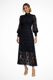 Élodie Beaumont | Elegant Lace Maxi Dress For Women