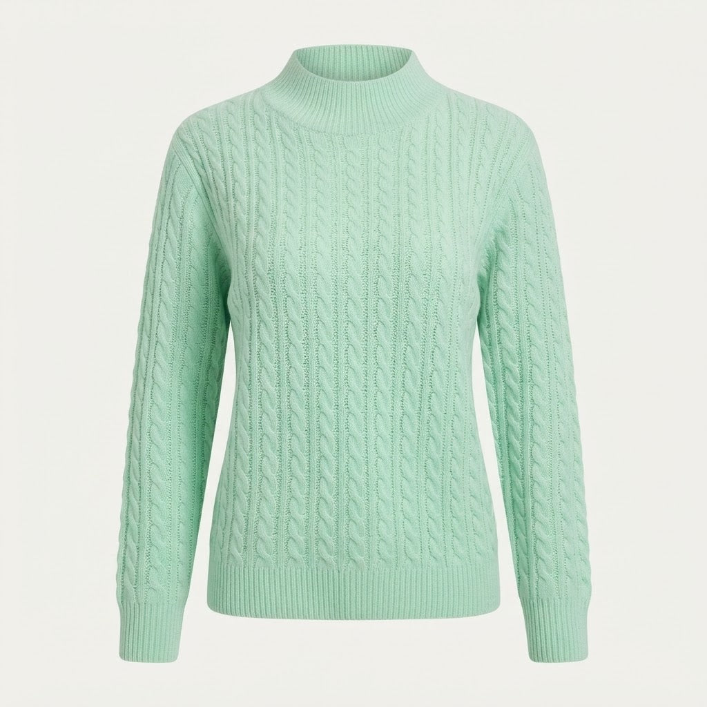 Louisa Bramley | Cable-Knit Round Neck Sweater