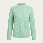 Louisa Bramley | Cable-Knit Round Neck Sweater