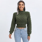 Lydia Thomas | Cropped Textured Knit Sweater