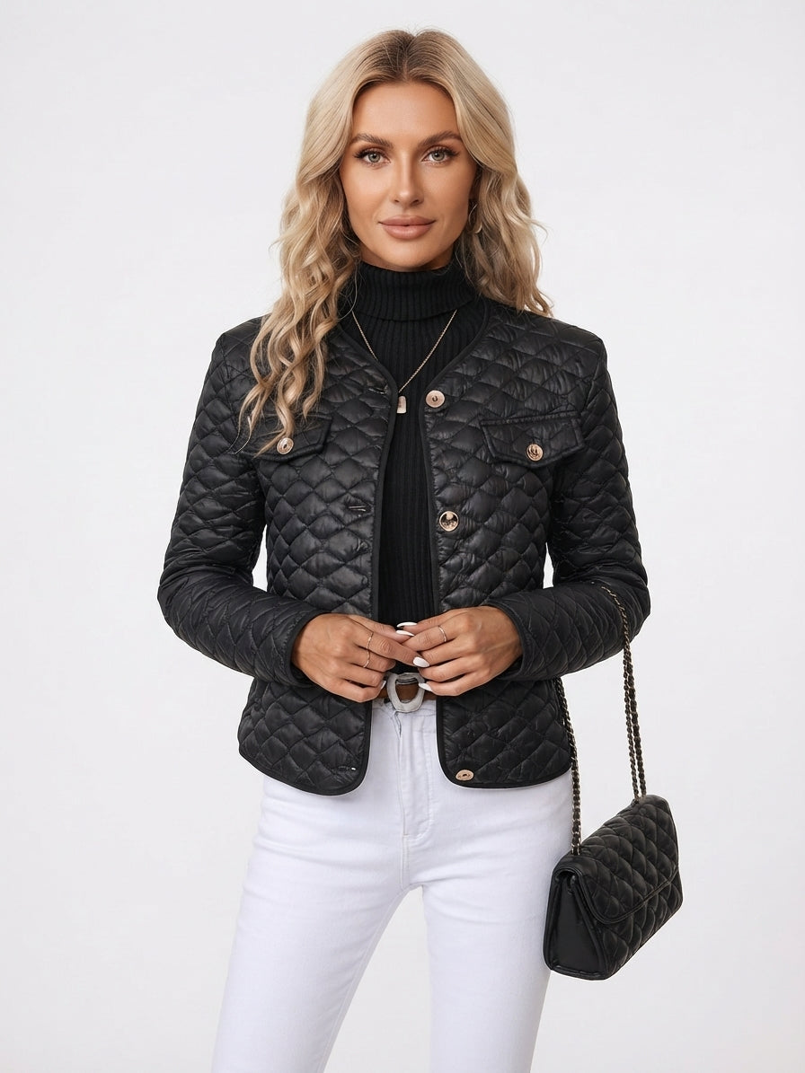 Maeve Jones | Manteau court matelassé à losanges