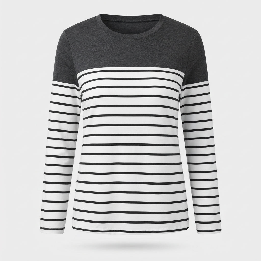 Marianne Radcliffe | Striped Long Sleeve Top