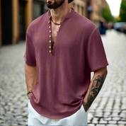 Lorenzo Moreau | Chemise Henley en lin pour homme