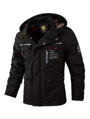 Freddie Clarke | Veste à capuche imperméable pour homme, noire