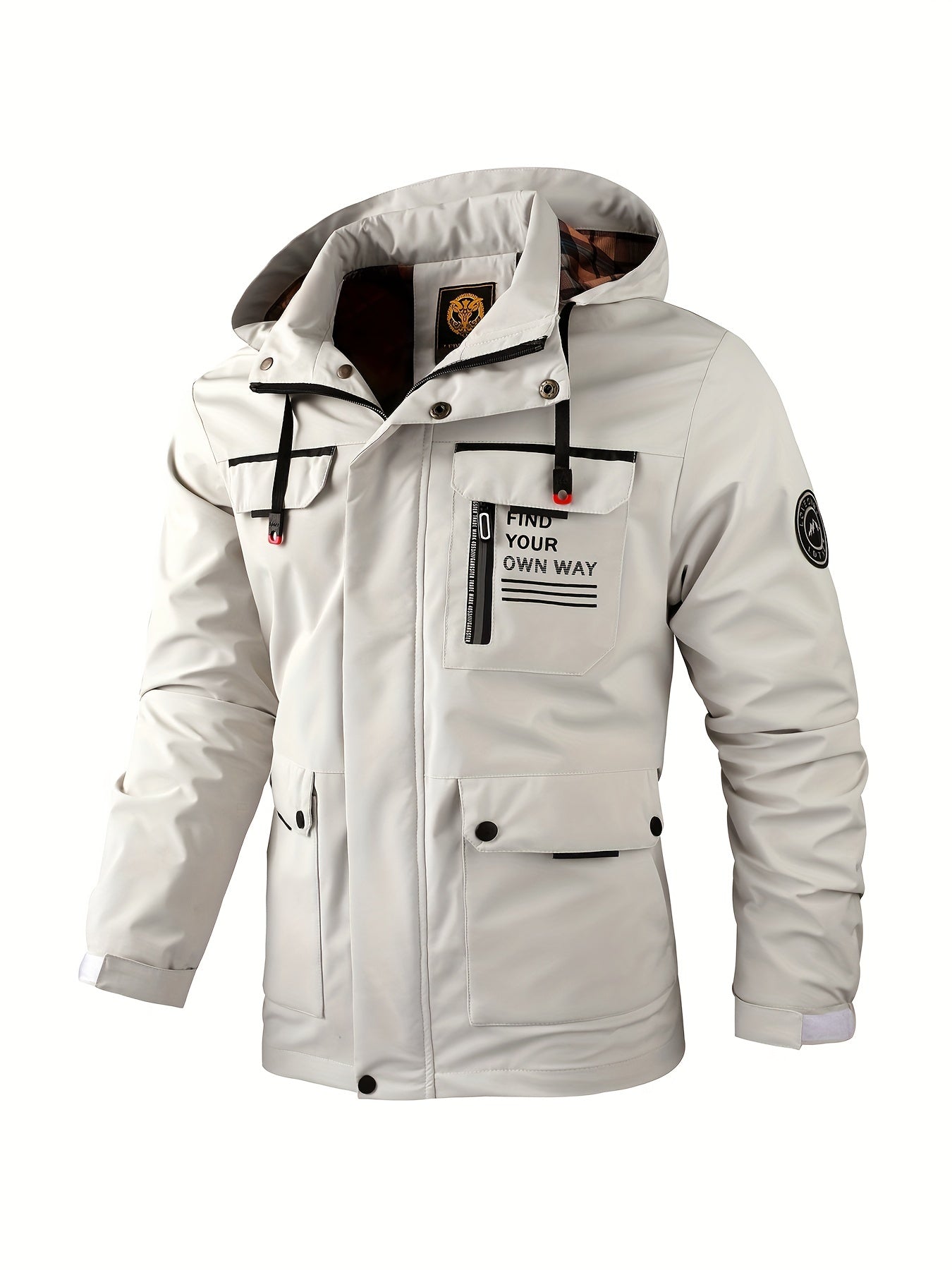 Freddie Clarke | Veste à capuche imperméable pour homme, noire