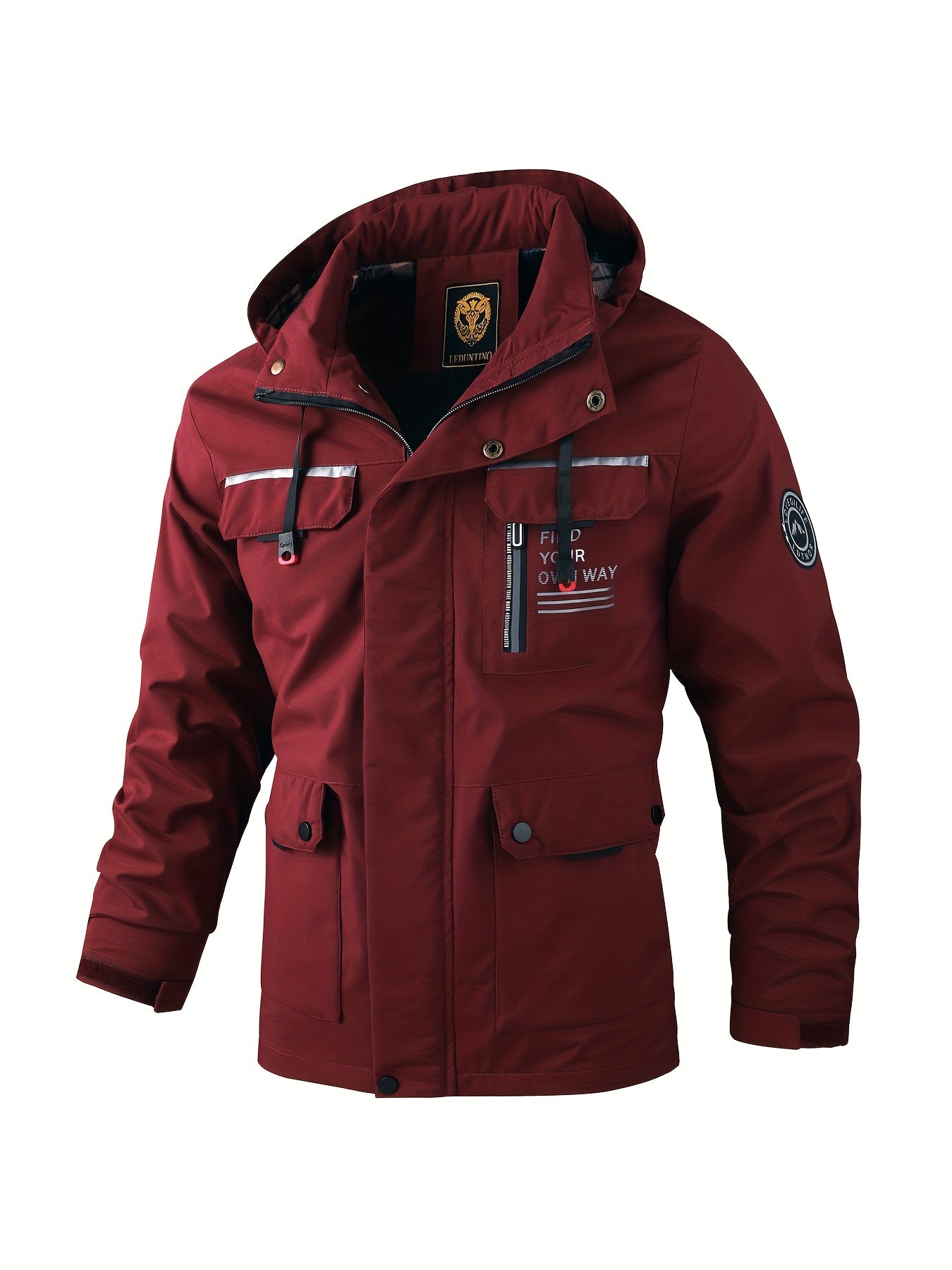 Freddie Clarke | Veste à capuche imperméable pour homme, noire