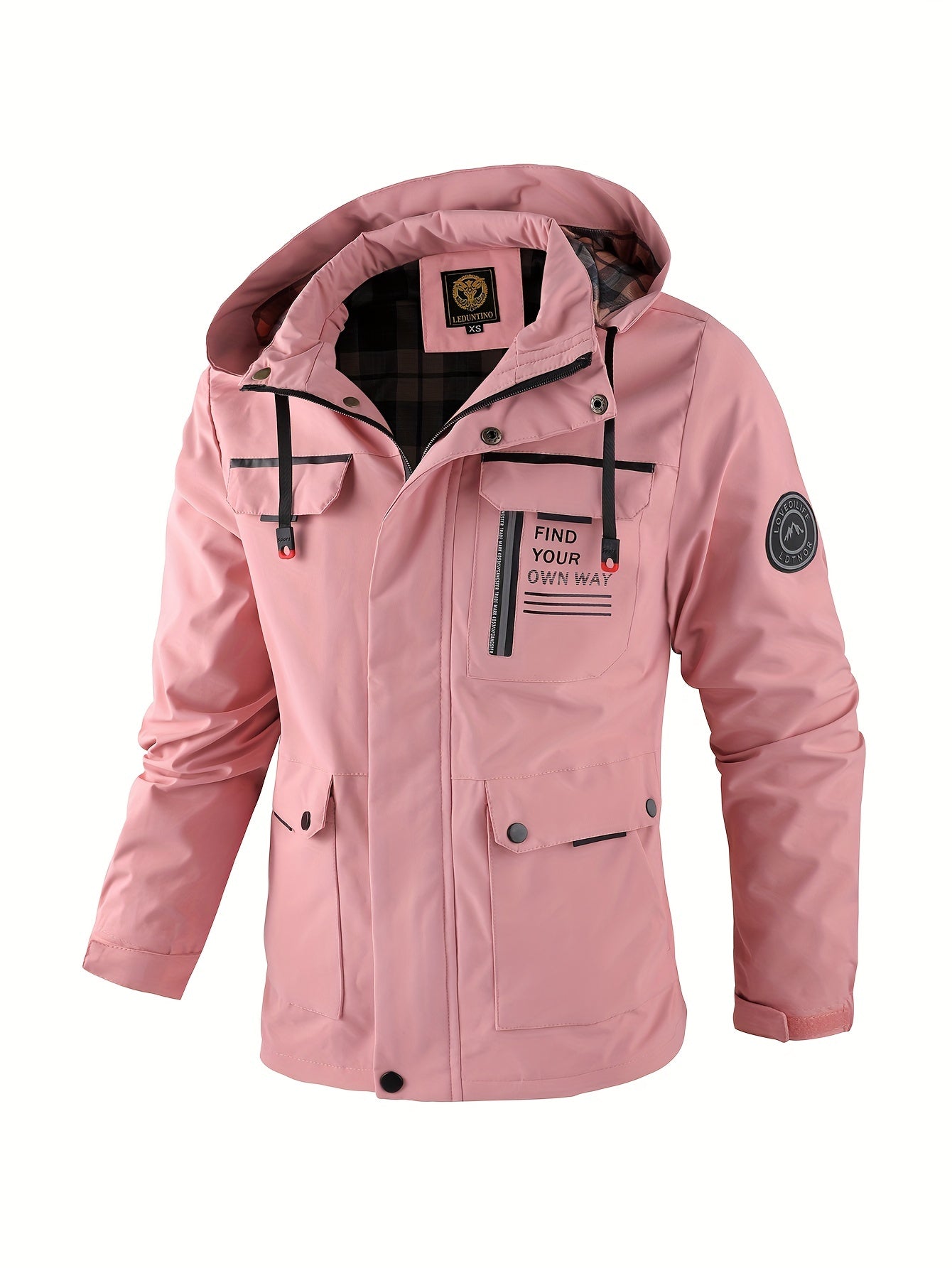 Freddie Clarke | Veste à capuche imperméable pour homme, noire