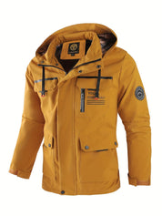 Freddie Clarke | Veste à capuche imperméable pour homme, noire