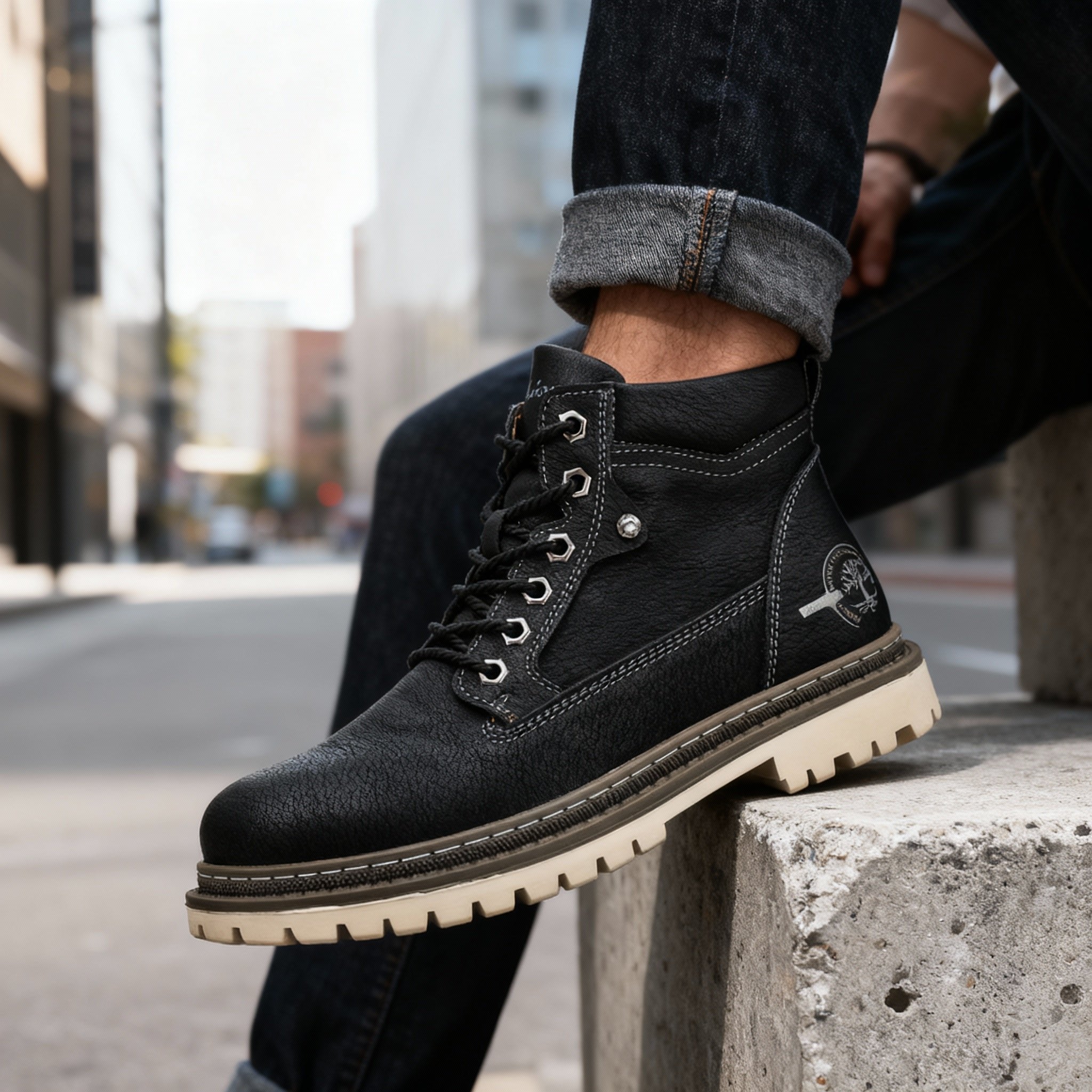 Edward Davies | Men's Leather Ankle Work Boots