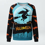 Midnight Bat | Witch Halloween Sweater For Women