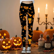 Miss Spooky | Skull Halloween Leggings For Women