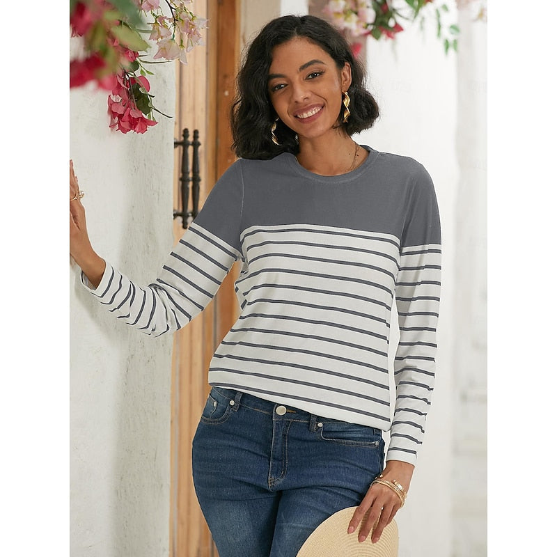 Marianne Radcliffe | Striped Long Sleeve Top