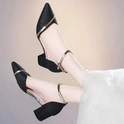 Anastasia Monroe | Elegant Glitter Block Heels For Women
