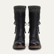Niamh Lewis | Bottes d’hiver violettes en daim à lacets