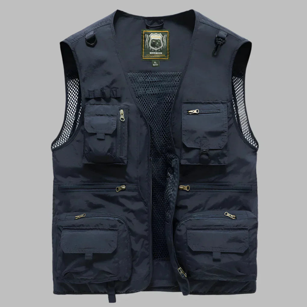 Harrison Blake | Multi-Pocket Utility Vest For Men