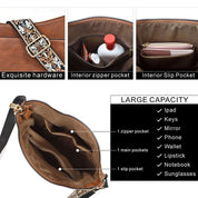 Camille Laurent | Vintage Leather Crossbody Bag For Women