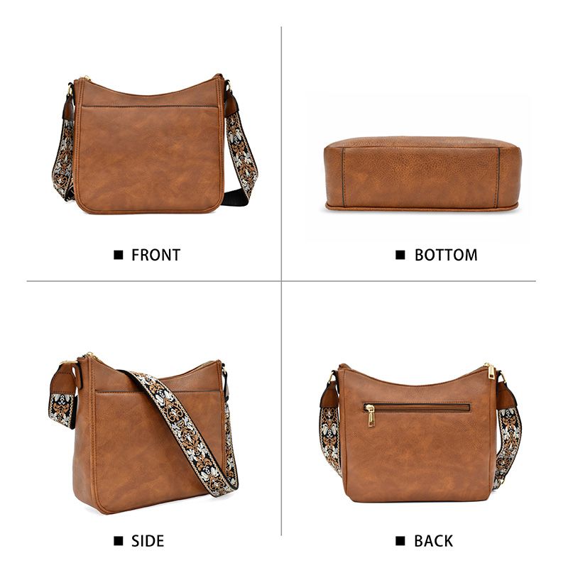 Camille Laurent | Vintage Leather Crossbody Bag For Women