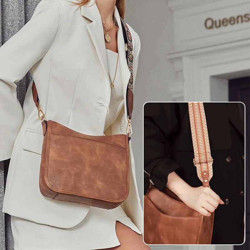 Camille Laurent | Vintage Leather Crossbody Bag For Women