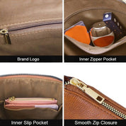 Camille Laurent | Vintage Leather Crossbody Bag For Women