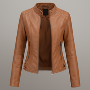 Victoria Ashford | Classic Vegan Leather Jacket For Women