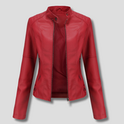Victoria Ashford | Classic Vegan Leather Jacket For Women