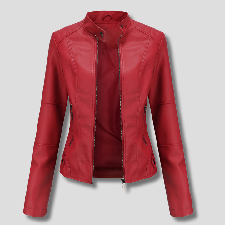Victoria Ashford | Classic Vegan Leather Jacket For Women