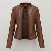 Victoria Ashford | Classic Vegan Leather Jacket For Women