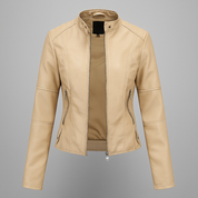 Victoria Ashford | Classic Vegan Leather Jacket For Women