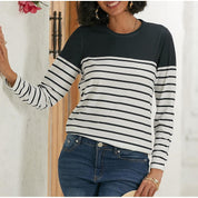 Marianne Radcliffe | Striped Long Sleeve Top