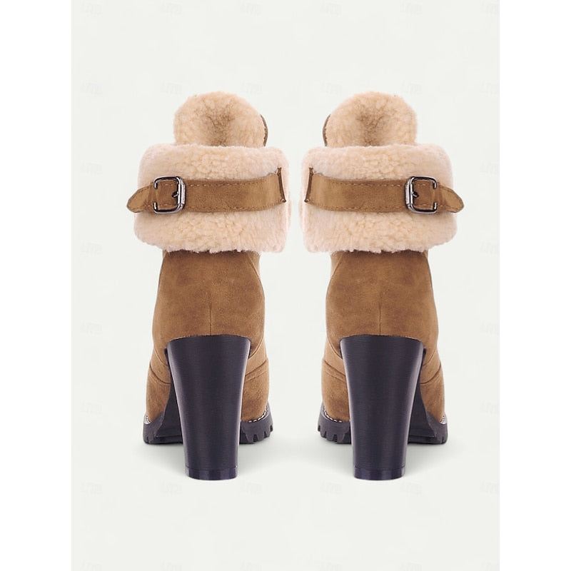 Alice Wood | Bottes d’hiver à lacets bordées de fourrure