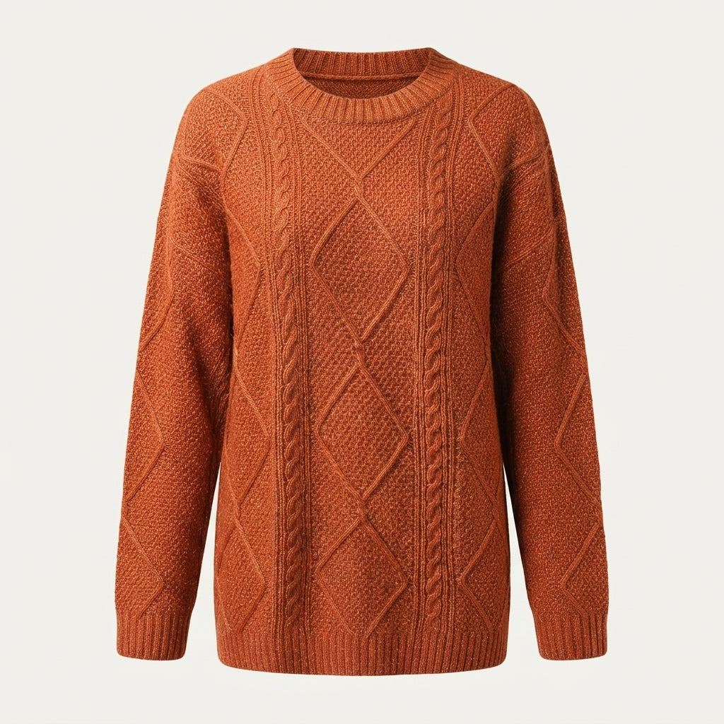 Olivia Walker | Cable Knit Sweater Dress