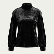 Orla Fitzgerald | Velvet High Neck Blouse
