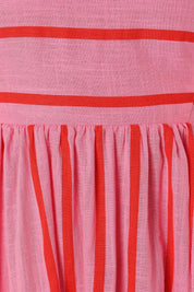 Beatrice Sherwin | Robe longue rayée à bretelles à nouer