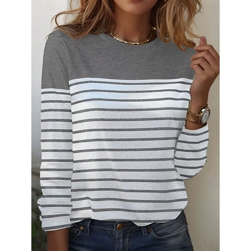 Marianne Radcliffe | Striped Long Sleeve Top