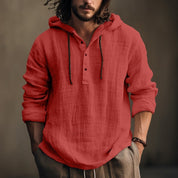 Edmund Galbraith | Chemise légère à capuche en lin pour homme