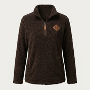 Poppy Griffiths | Plush Half-Zip Fleece Pullover