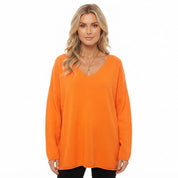 Prudence Whitmore | Relaxed V-Neck Knit Pullover