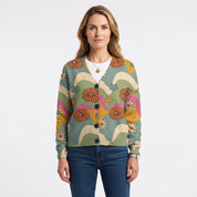 Rhiannon Beckett | Floral Open-Front Cardigan