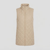 Rosalind Sutherland | Quilted Longline Zip Vest
