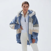 Rosemary Carter | Multicolour Faux Fur Hooded Puffer Jacket