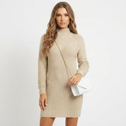 Rosie Harrison | Turtleneck Long Sleeve Sweater Dress