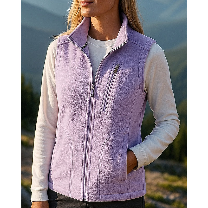 Isla Roberts | Cozy Zip-Up Fleece Vest