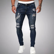 Jean skinny délavé bleu foncé, Henry Jones