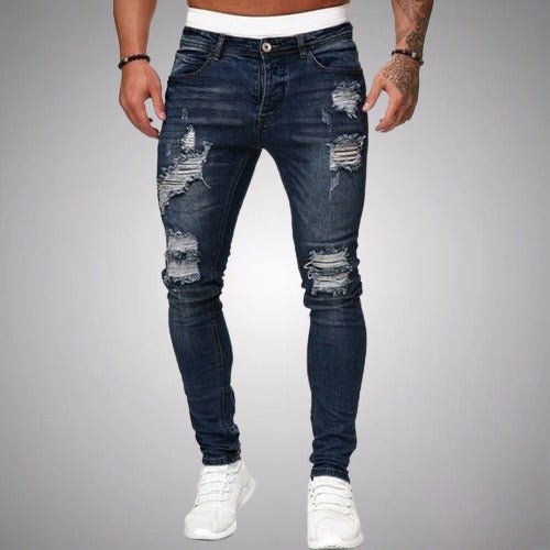 Jean skinny délavé bleu foncé, Henry Jones