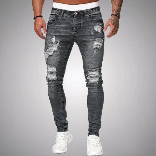 Jean skinny délavé bleu foncé, Henry Jones