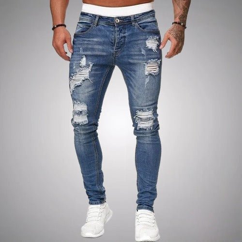 Jean skinny délavé bleu foncé, Henry Jones